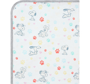 【史努比x抱抱羊】單層被毯(滿版/腳印)0-36m