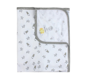 小星星羊單層被毯(白/藍/黃/粉)0-36m