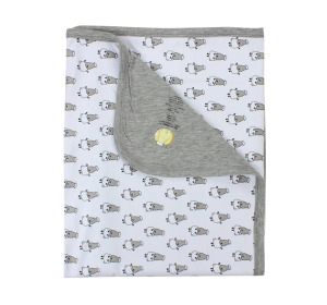 小羊樂園雙層被毯(白/藍/黃/粉/白+格紋)0-36m