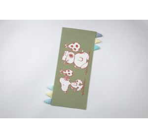 預購9折【 史努比 x 抱抱羊 】 安撫枕替換套S (綠色/彩色星星)