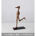抽象鳥人木雕塑擺件_1