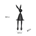 長耳兔坐姿擺件(白/黑)_3
