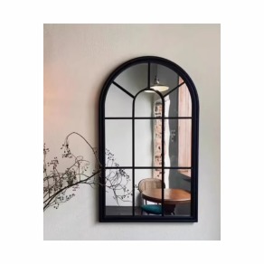 法式玄關镜壁掛/黑色
