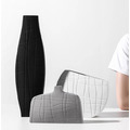 北歐幾何藝術黑白陶瓷花瓶_3