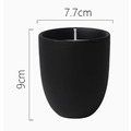 亞光黑陶瓷杯/不含蠟燭_1