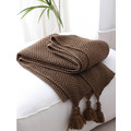 流蘇床尾巾/咖非/灰色/卡其_2