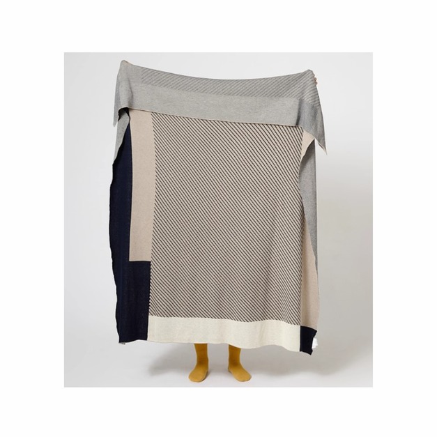 羊毛混纺四季針織蓋毯