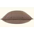 咖色皮革編織抱枕_4
