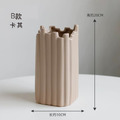 深灰直紋不規則瓶口花瓶(A/B款)_4