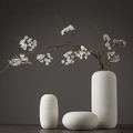 白色螺紋陶瓷花瓶(現貨/小瓶)_2