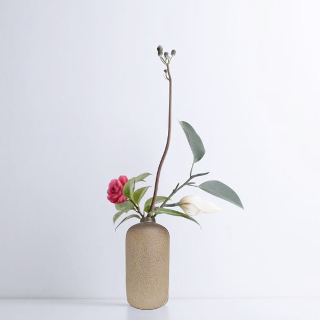 日式粗陶小花器