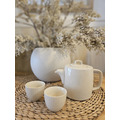 米白色簡約茶具組(茶壺+茶杯x2)_4