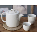 米白色簡約茶具組(茶壺+茶杯x2)_1