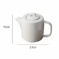 米白色簡約茶具組(茶壺+茶杯x2)_5