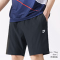 平織輕盈運動短褲-黑色_1