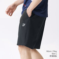 平織輕盈運動短褲-黑色_3