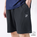 平織輕盈運動短褲-黑色_4