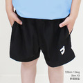 青少年平織運動短褲-黑色_1