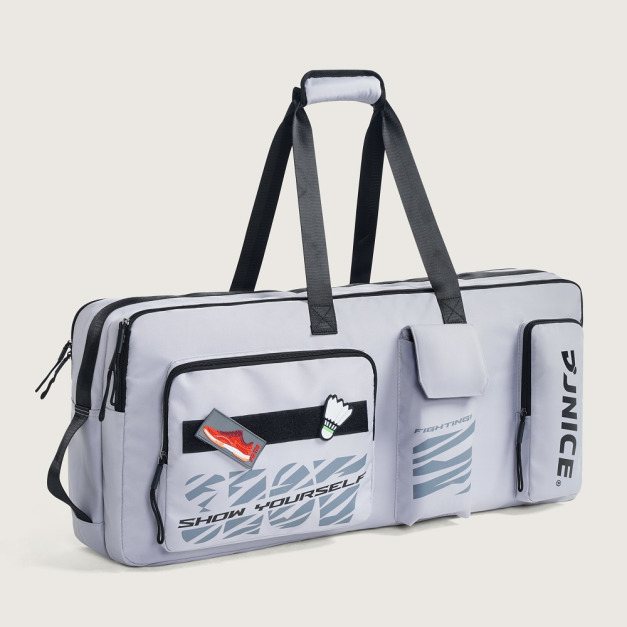 街頭潮趣多功能矩形包 球拍袋-灰