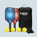 【入門】VELKOS 量子 QUANTUM 匹克球拍 雙拍套組 (球拍*2+匹克球*4+收納包*1+握把皮*2)