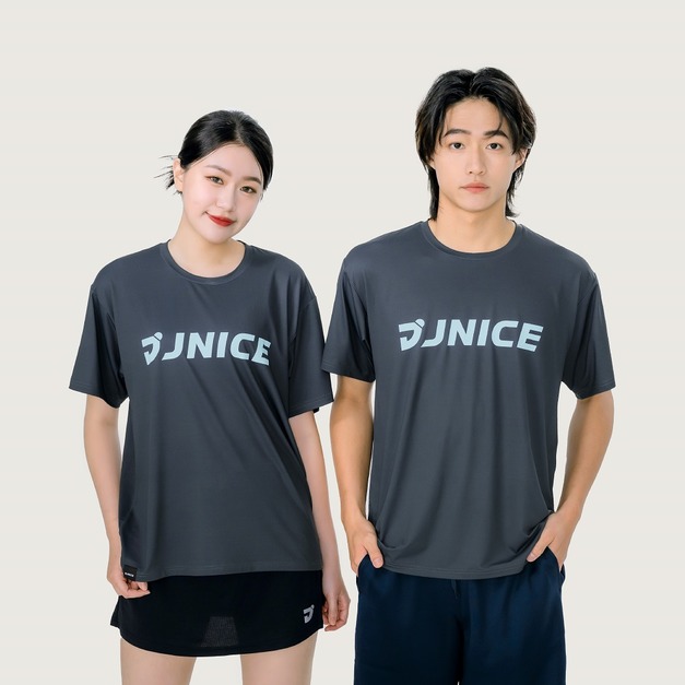 LOGO訓練圓領短TEE-深灰