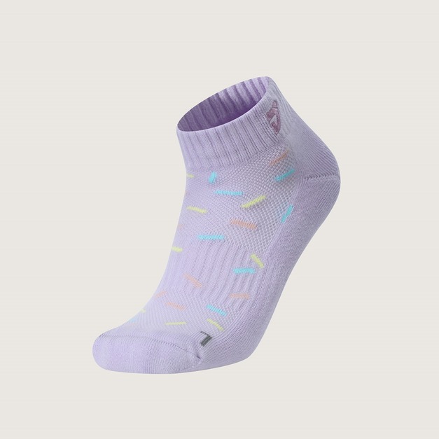 運動機能透氣短筒襪-紫 M(22~25cm)