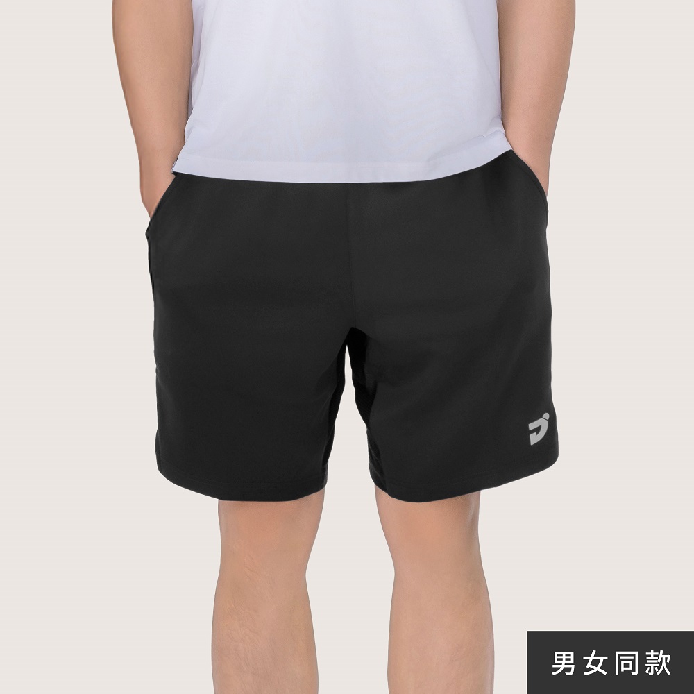 大賽級透氣針織運動短褲-黑色