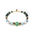 森林浴 | A31草莓晶海藍寶水草瑪瑙手鍊_1