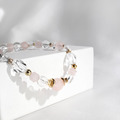 黎明玫瑰 | A06粉晶白水晶手鍊_3