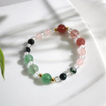 草莓園 | A05草莓晶白水晶粉晶水草瑪瑙手鍊