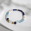 希臘愛琴海 | A28月光石青金石海藍寶手鍊