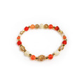 沁夏冰茶 | S04鈦晶橘色瑪瑙手鍊_1