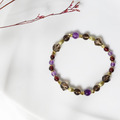 壁爐裡的思念 | A47茶晶紫水晶石榴石手鍊_3