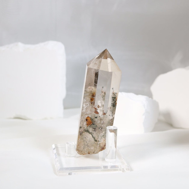 頂級綠幽靈晶柱 高11cm