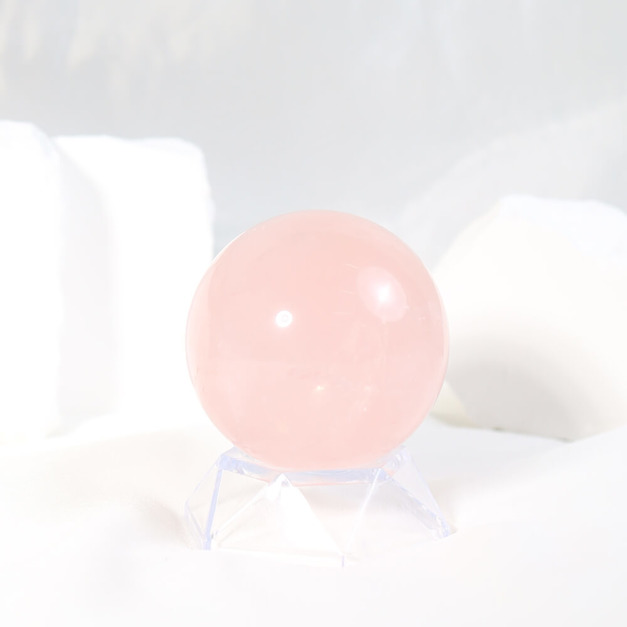 柔粉流雲 | 粉水晶球 長6.5cm
