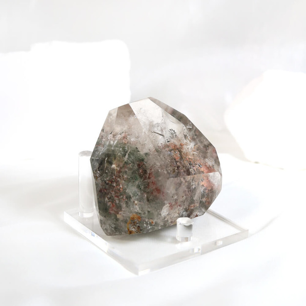 頂級綠幽靈晶柱 高7.8cm
