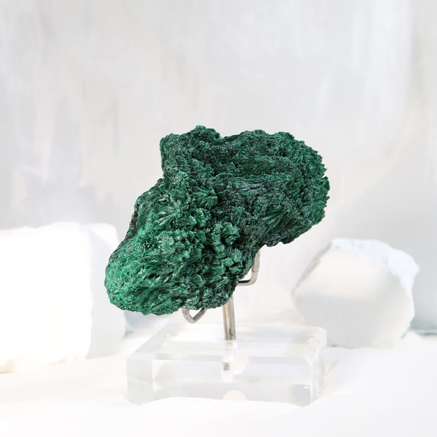 翠光閃耀 | 翠綠束感 孔雀石 長8.4cm