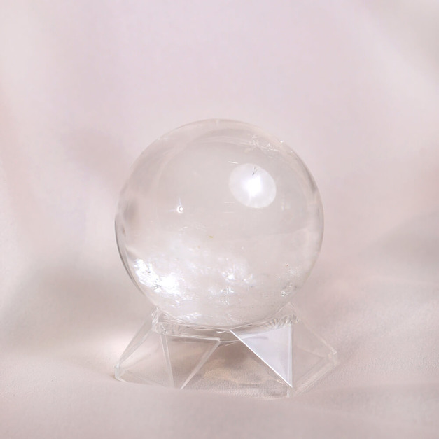 純白羽翼 | 頂級白水晶球6.5cm