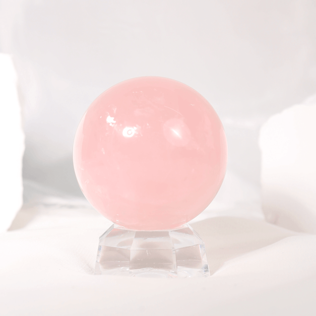 柔粉流雲 | 粉水晶球6cm