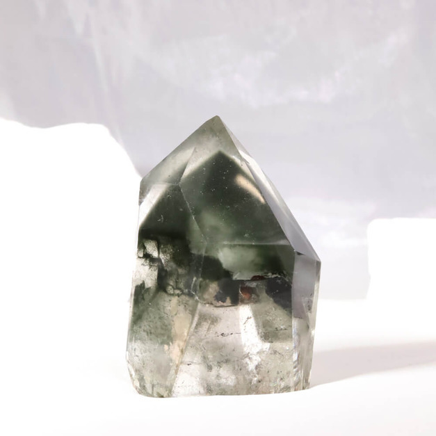頂級綠幽靈晶柱 高8.5cm
