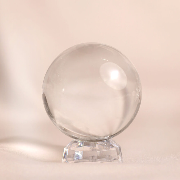 純白羽翼 | 頂級白水晶球5.9cm