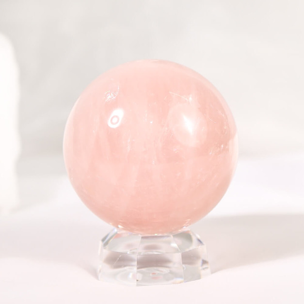 柔粉流雲 | 粉水晶球 6.9cm