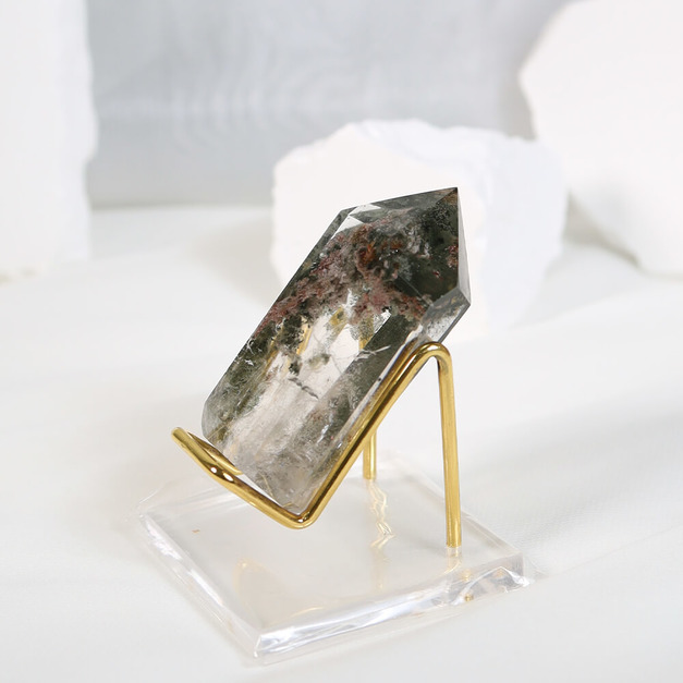 頂級綠幽靈晶柱 高6cm