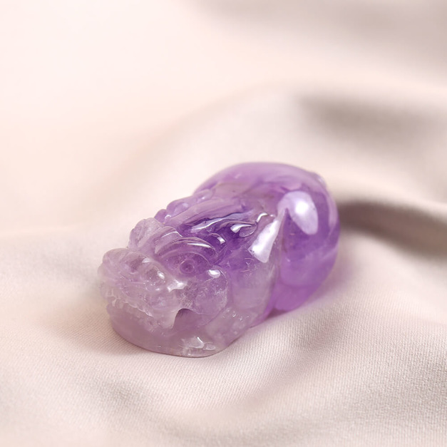 頂級紫水晶貔貅  | 長7.3cm