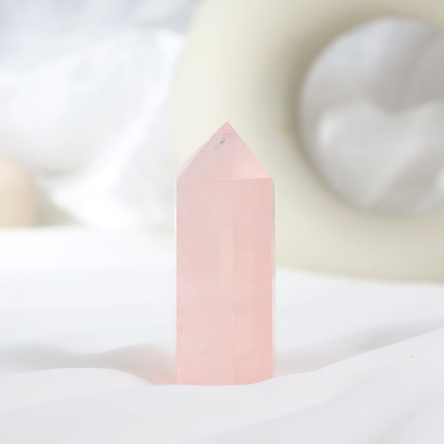 粉水晶柱 高6cm