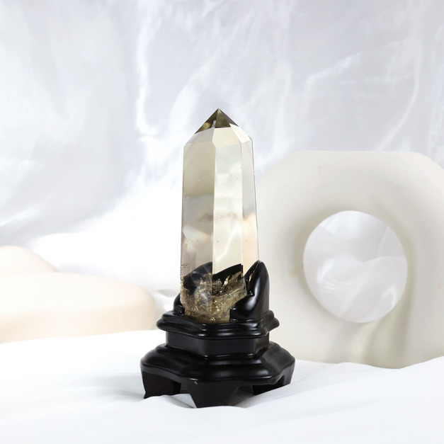 【頂級】旭日之光 | 頂級黃水晶柱 高13cm