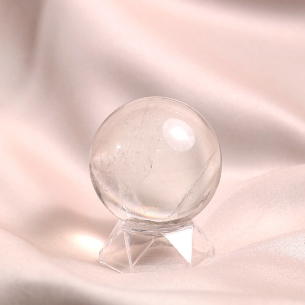 【頂級】純白羽翼 | 頂級白水晶球 5.8cm