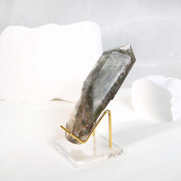 頂級綠幽靈晶柱 高12cm