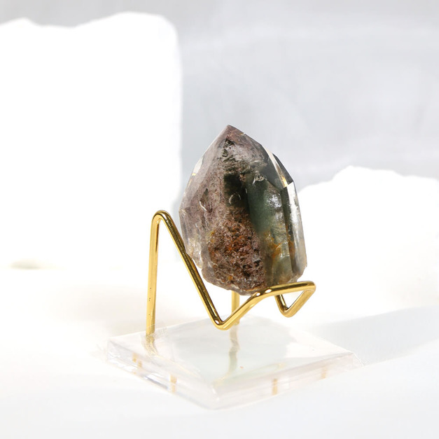 頂級綠幽靈晶柱 高5cm