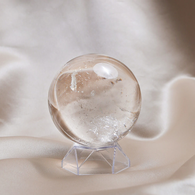 純白羽翼 | 頂級白水晶球7cm